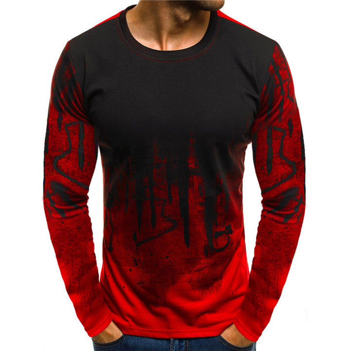 Long sleeve men's t-shirt with modern graphic accents and a sporty fit Lune London