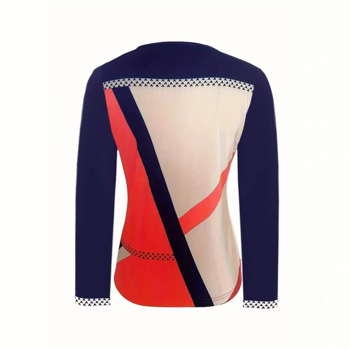 Women's elegant top with zipper and decorative belt Lune London