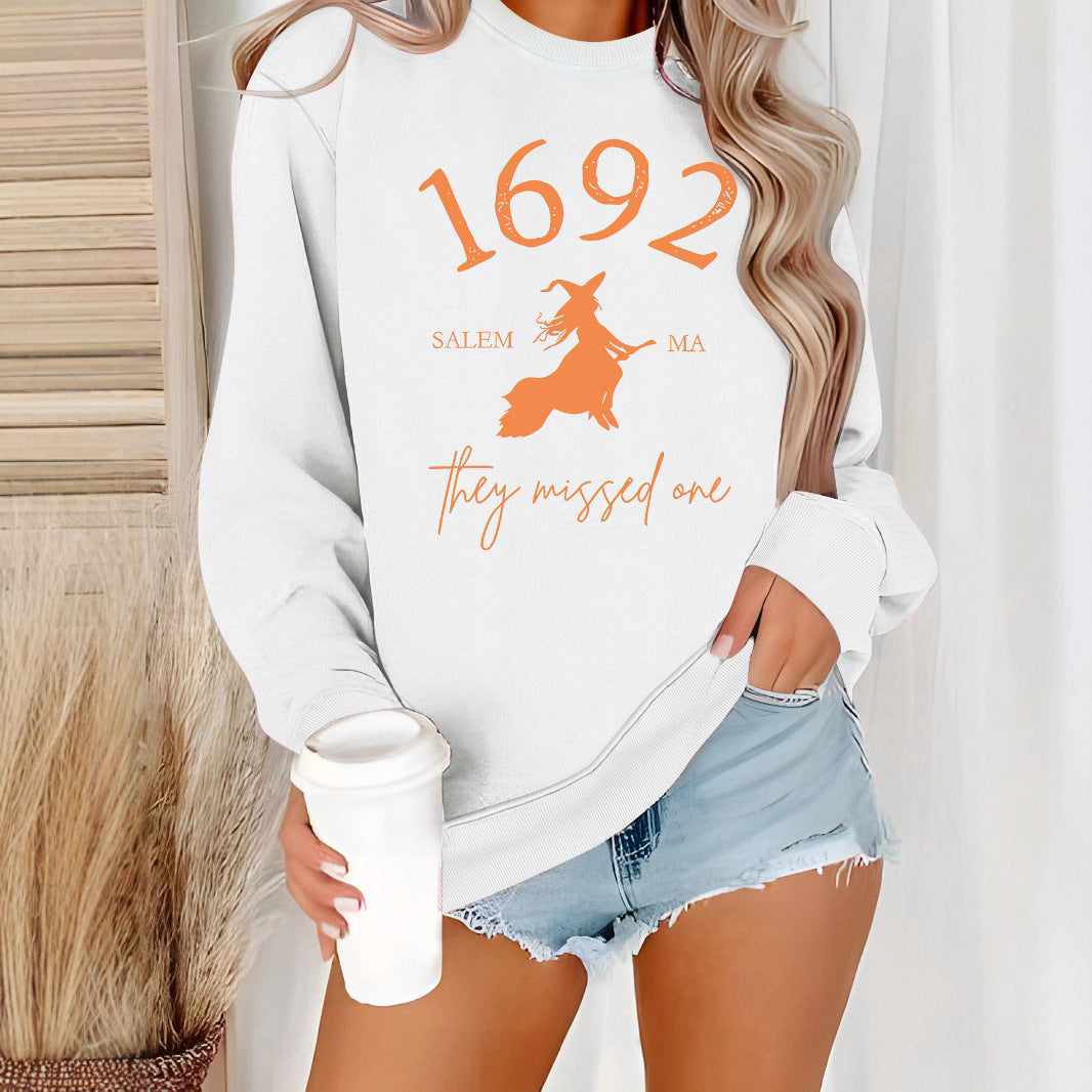 Sweatshirt pour femmes avec un design de sorcière créatif et une coupe confortable Chic & Stil