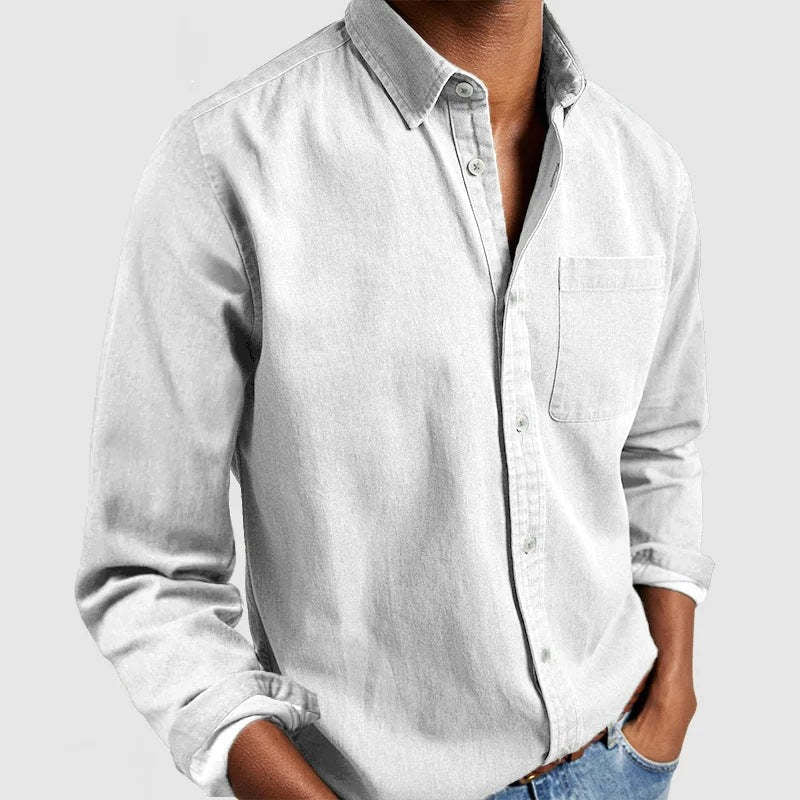 Casual shirt for men in lightweight cotton fabric Lune London