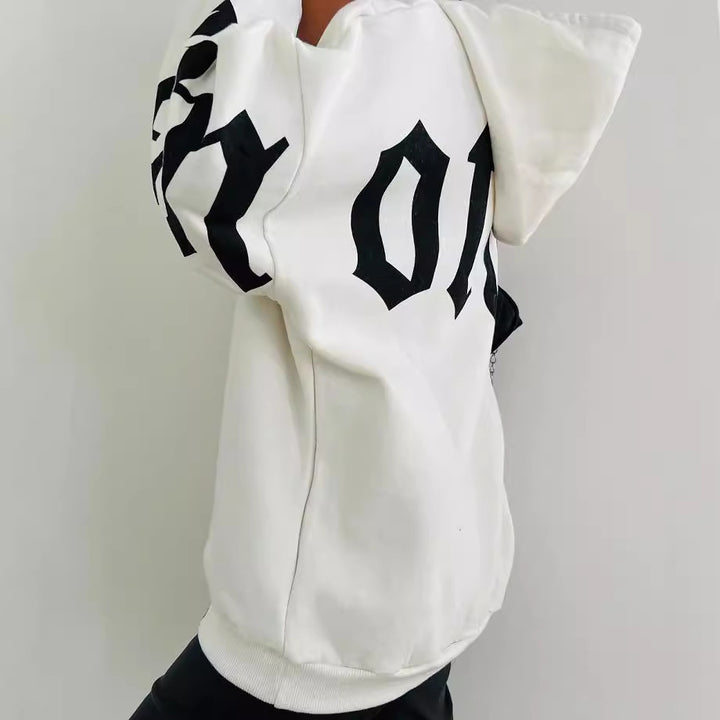 Oversized hoodie for women with graphic print Lune London