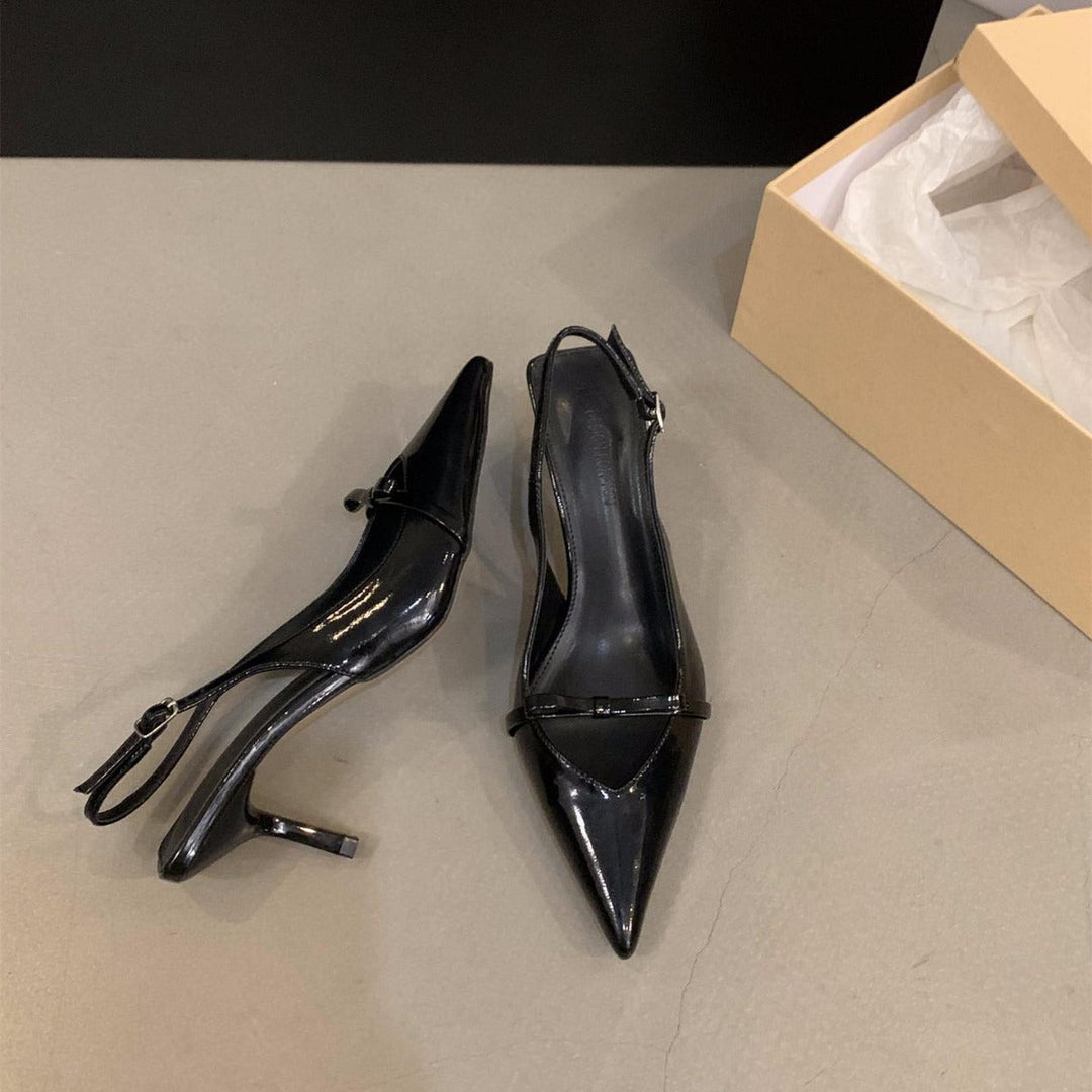 Women's Slingback Pumps with Elegant Cut and Fine Strap Lune London