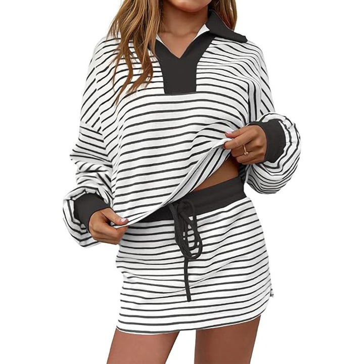 Ladies Sporty Knit Top and Luna London Skirt Jumpsuit