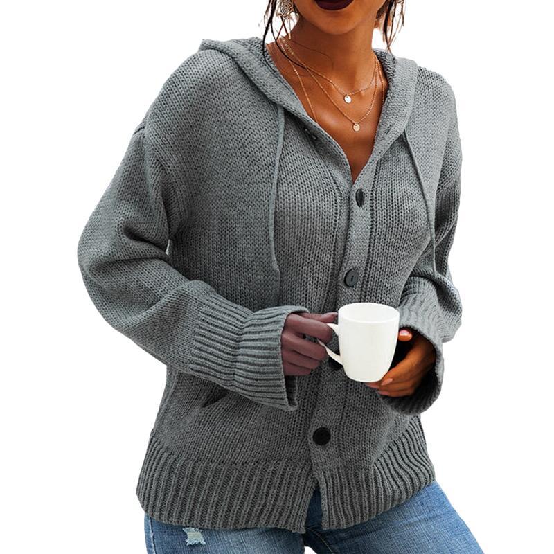 Ladies hooded vest with front button closure Lune London