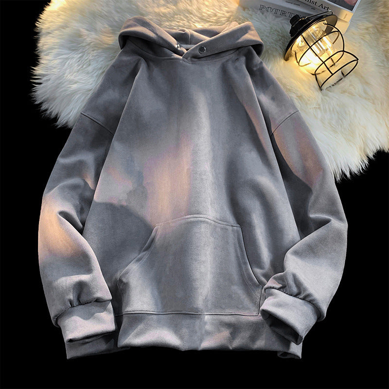 Comfortable hoodie for women with a modern velvet look Lune London