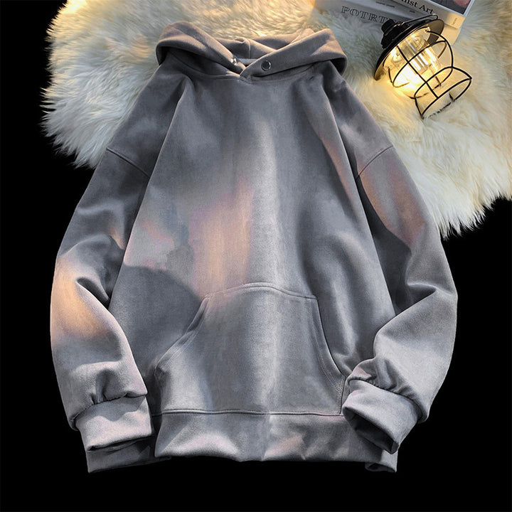 Comfortable hoodie for women with a modern velvet look Lune London