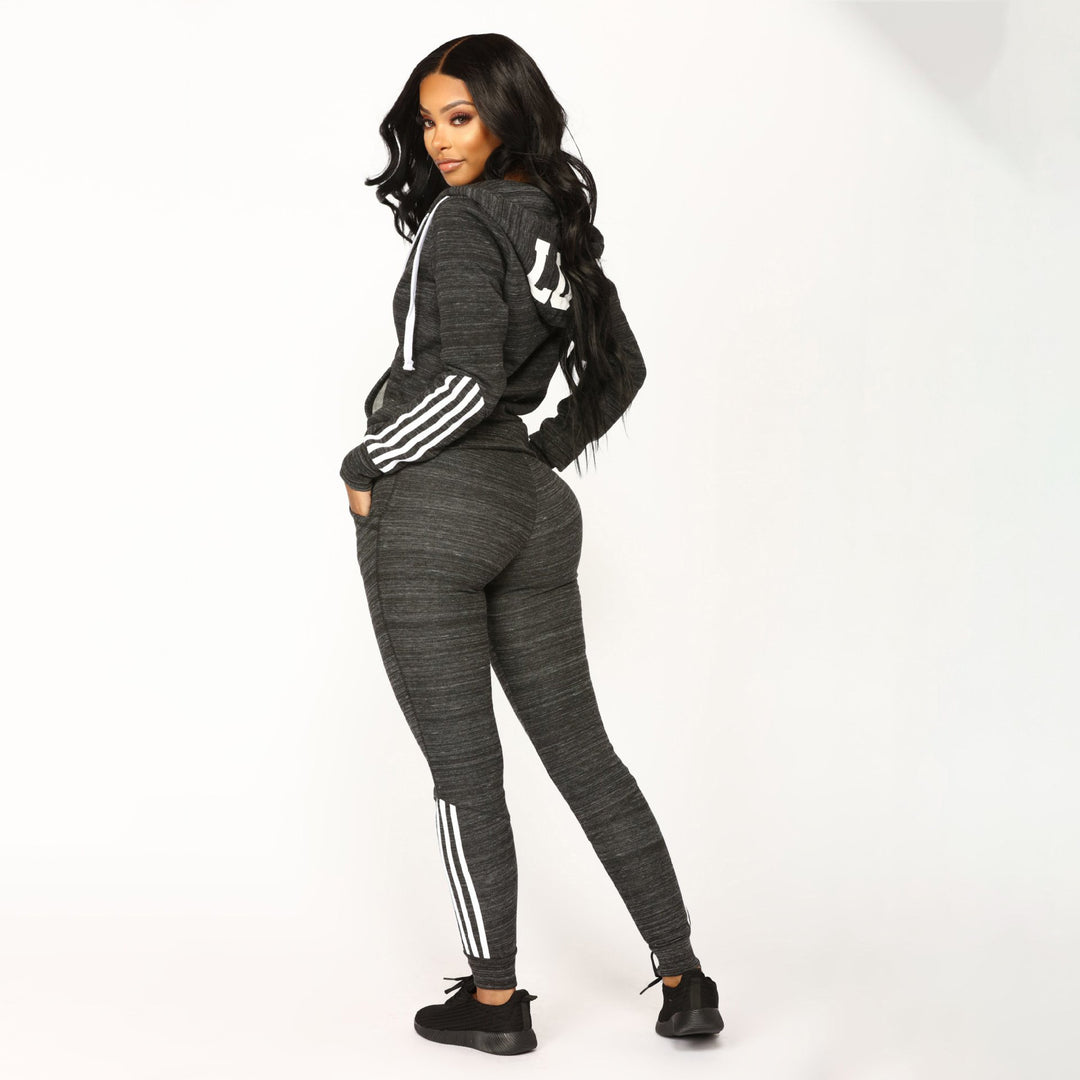 Women's tracksuit with trendy stripes Lune London