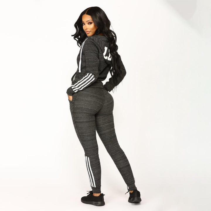 Women's tracksuit with trendy stripes Lune London