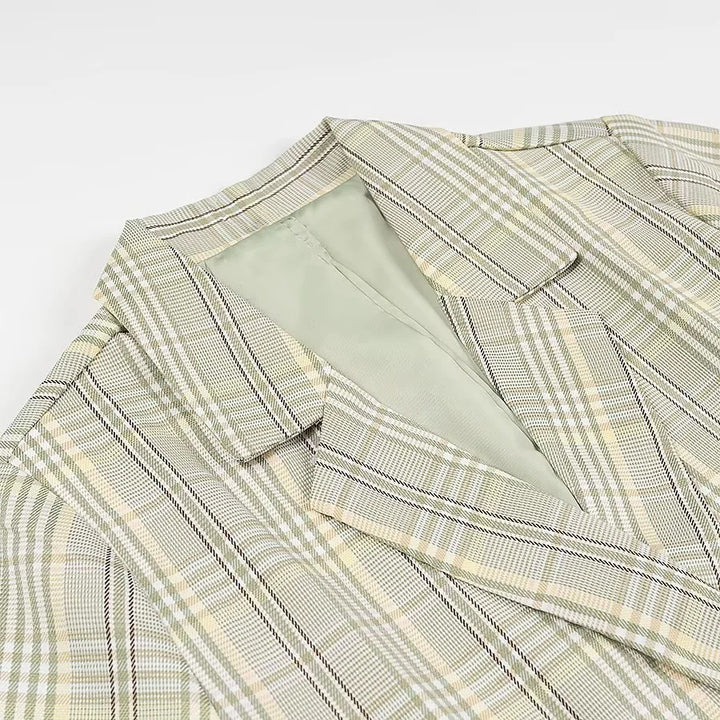Ladies elegant checked blazer Lune London