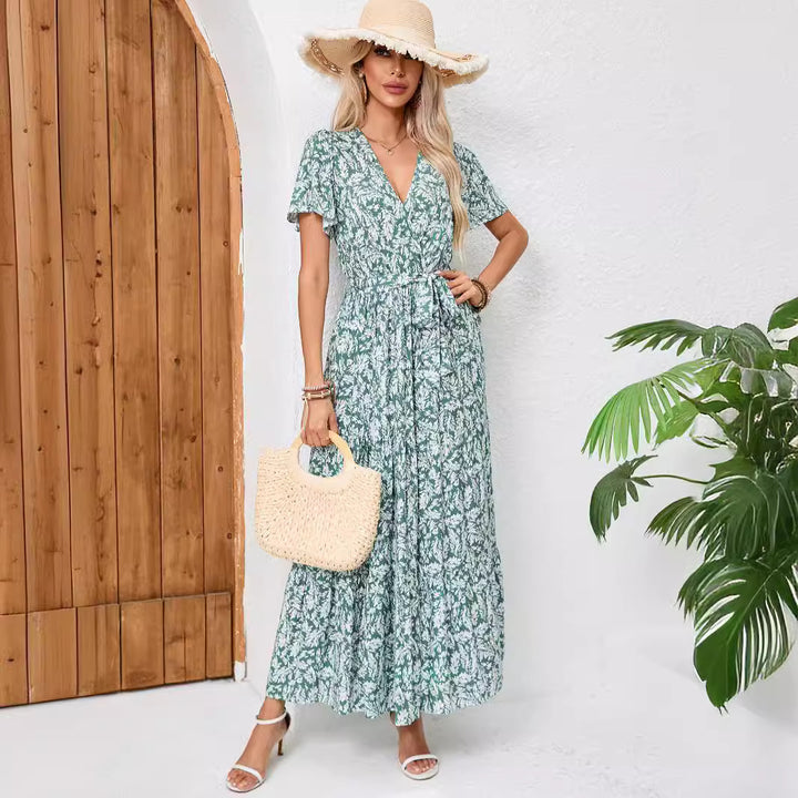 Lune London high floral wrap dress for women