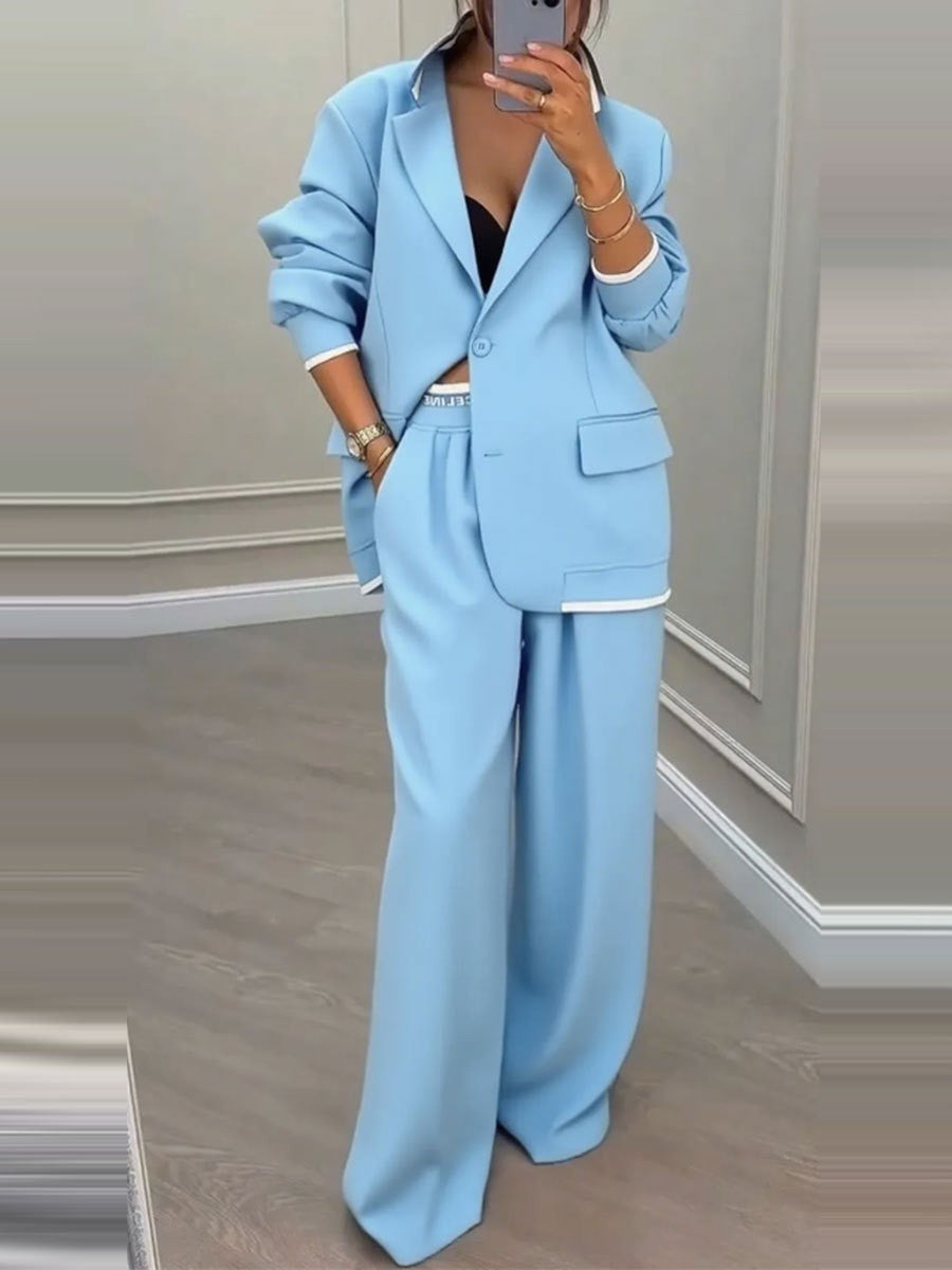 Ensemble de blazer oversized à la mode pour femmes avec pantalon de costume élégant Chic & Stil