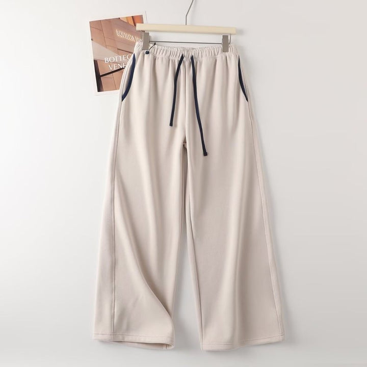 Pantalons de loisirs décontractés pour femmes avec taille élastique et poches latérales Chic & Stil