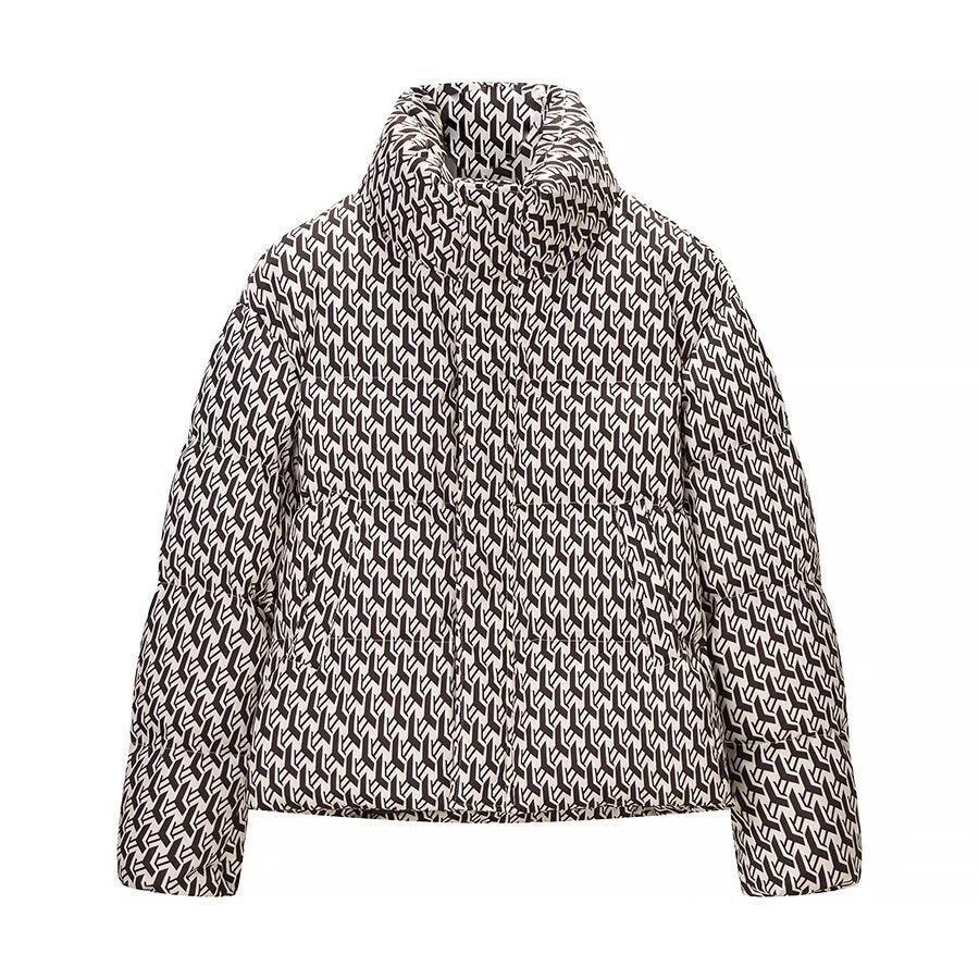 Veste matelassée pour femmes avec design graphique moderne Chic & Stil