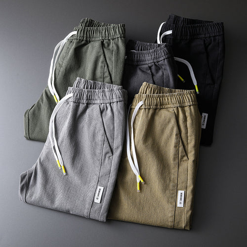 Casual cotton pants for men with adjustable waist and practical pockets Lune London
