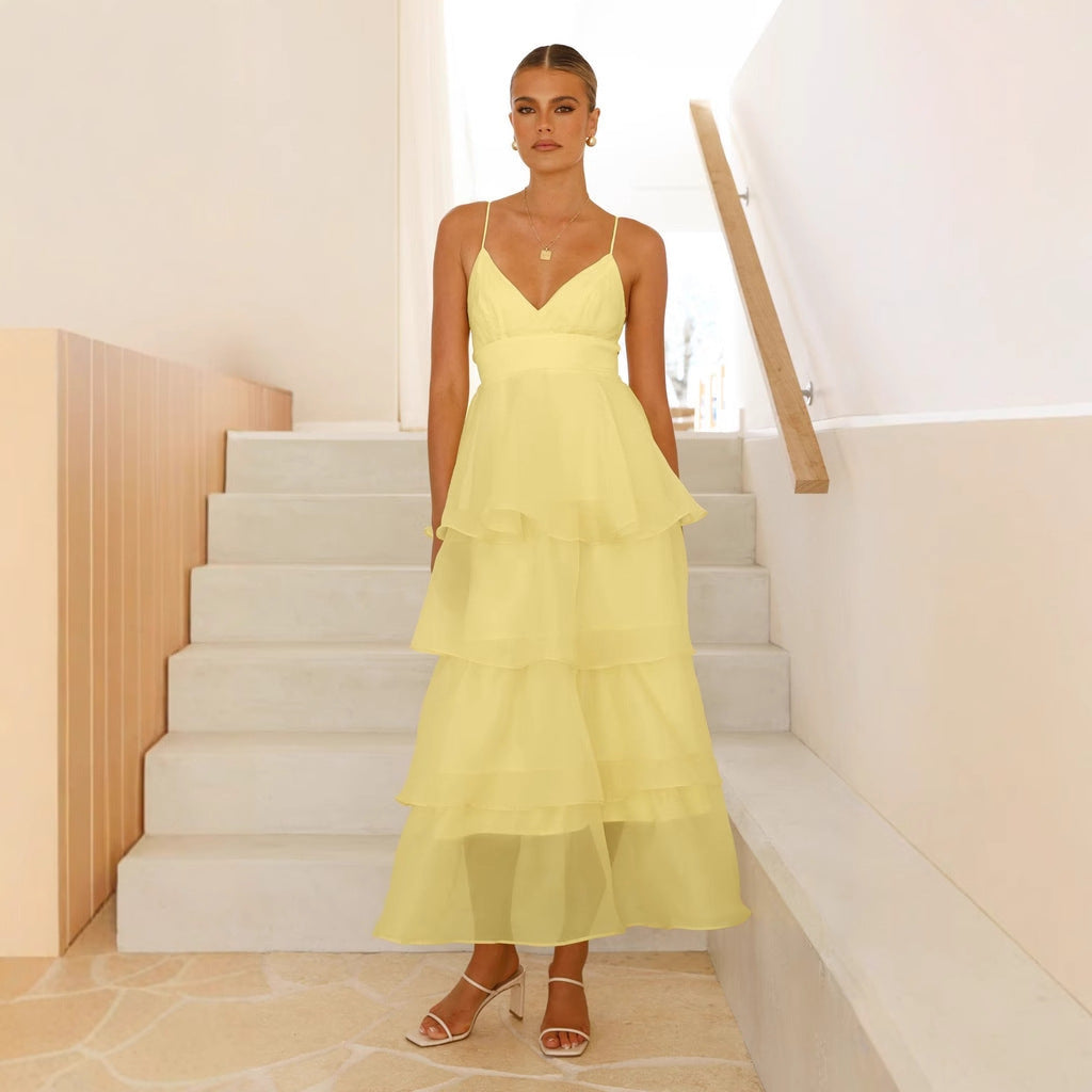 Light and airy maxi dress for women with voluminous layers Chic & Stil