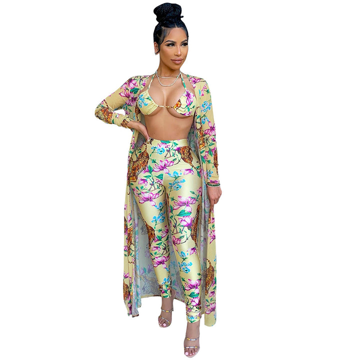 Ladies floral pattern two-piece Lune London