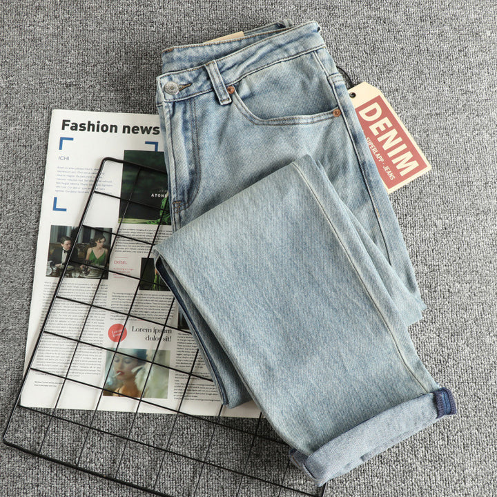 Authentic Vintage Look Women’s Slim-Fit Jeans with High Waist Lune London