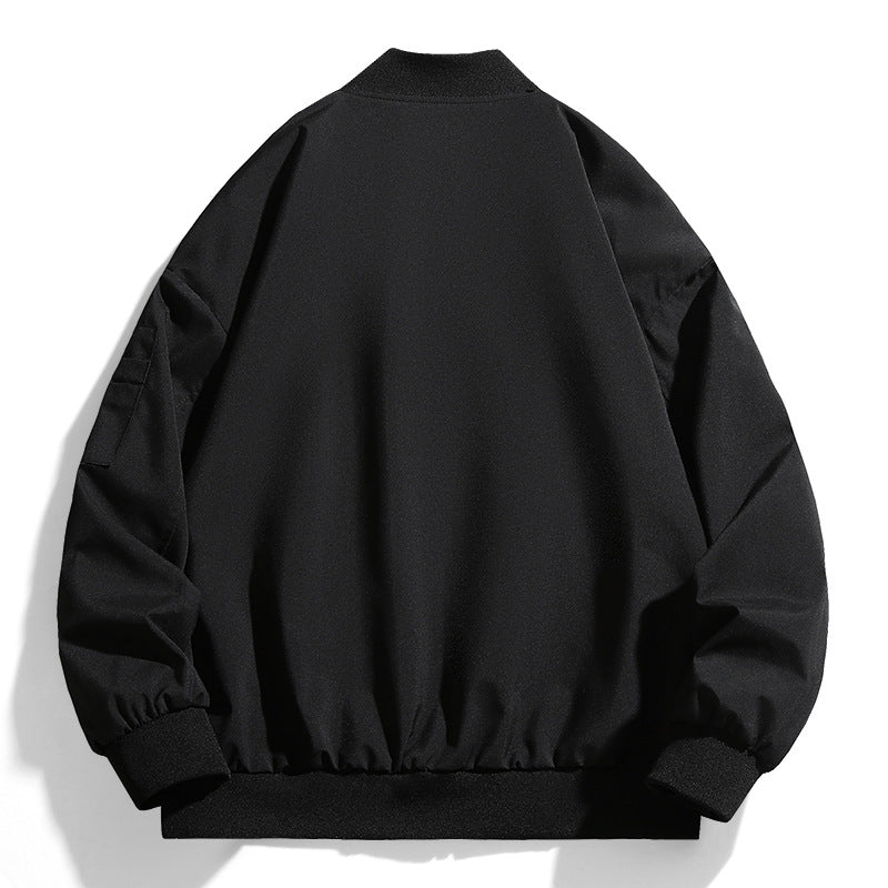 Casual bomber jacket for men with practical zip pockets and high collar Lune London