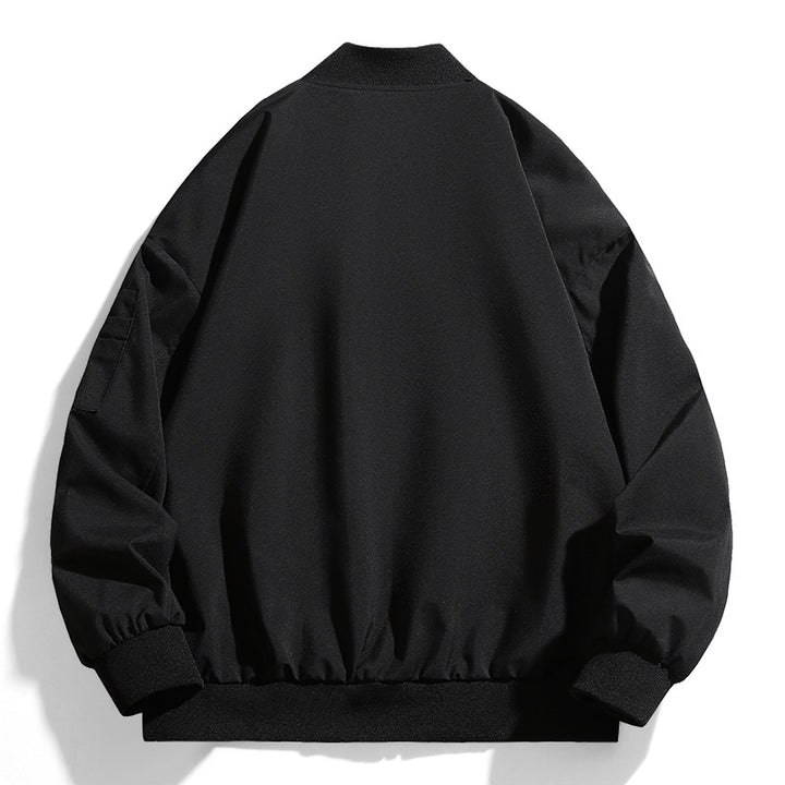 Casual bomber jacket for men with practical zip pockets and high collar Lune London