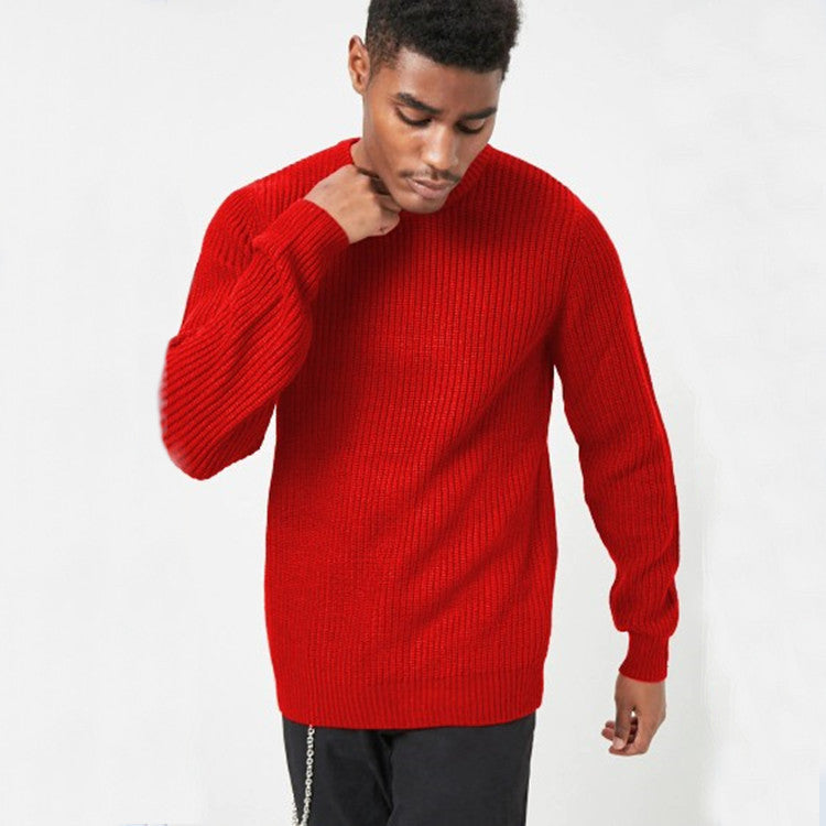Chunky knit sweater for men with a textured rib design and a relaxed fit Lune London