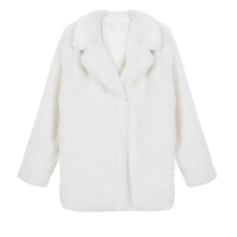 Ladies trendy Faux fur jacket Lune London