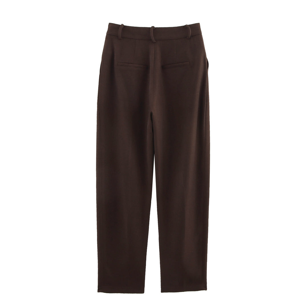 Ladies High Quality and Comfortable Suit Pants with Elegant Pleats Lune London