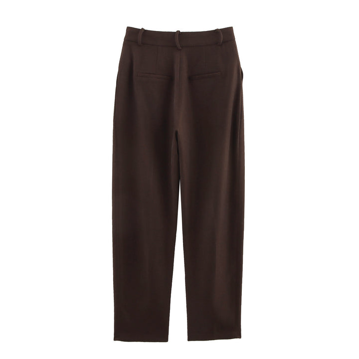 Ladies High Quality and Comfortable Suit Pants with Elegant Pleats Lune London