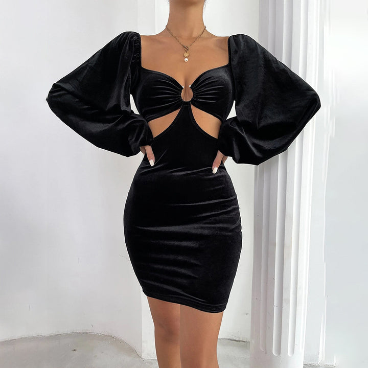 Robe de cocktail pour femmes avec une coupe flatteuse et des manches bouffantes élégantes Chic & Stil
