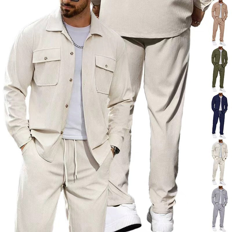 Modern leisure suit for men with practical pockets and elastic waistband Lune London
