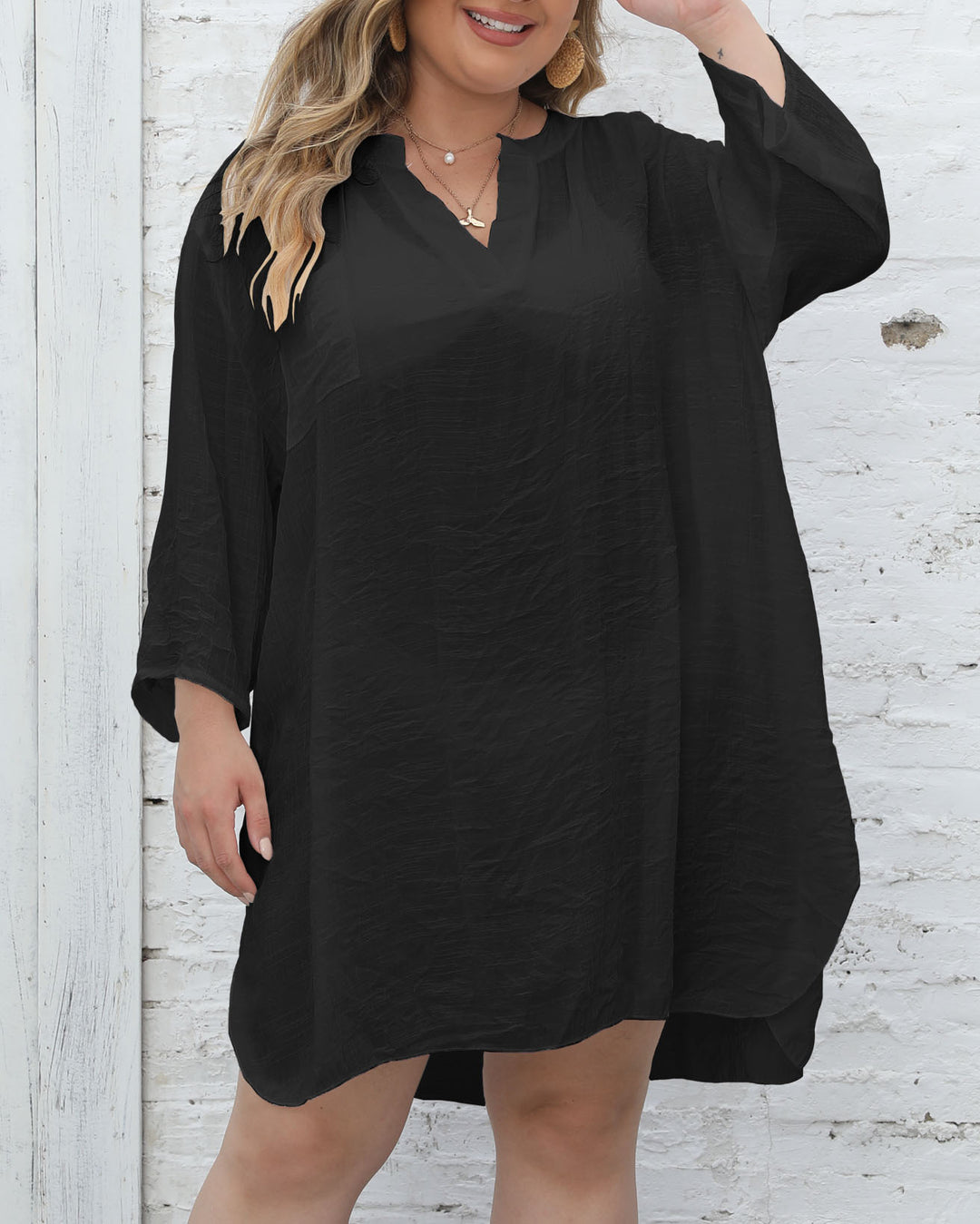 Women Lightweight Chic Beach Tunic Dress