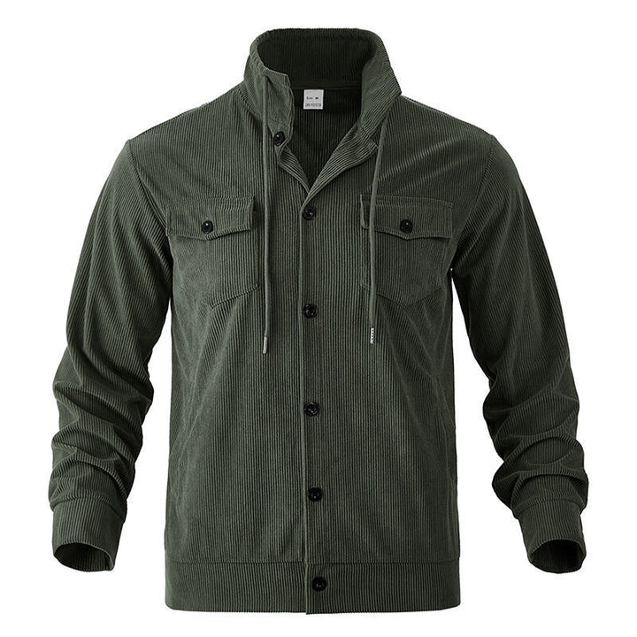 Men's cord jacket with practical chest pockets and drawstring Chic and style