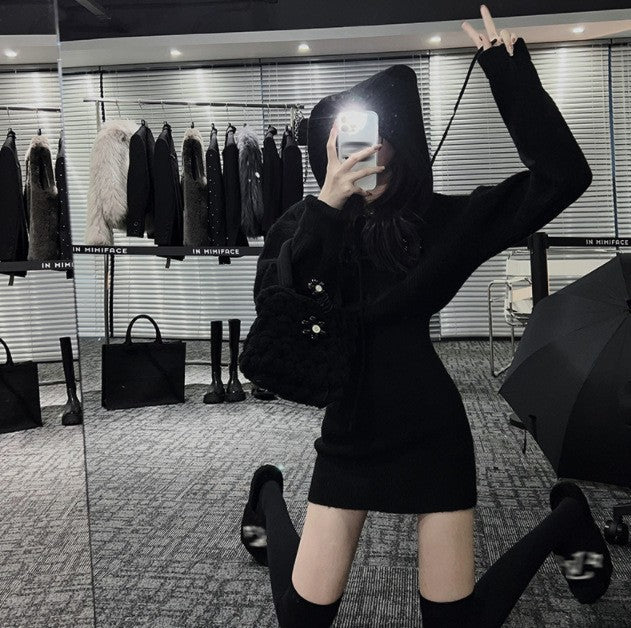 Robe à capuche pour femmes avec une coupe décontractée et des poches pratiques