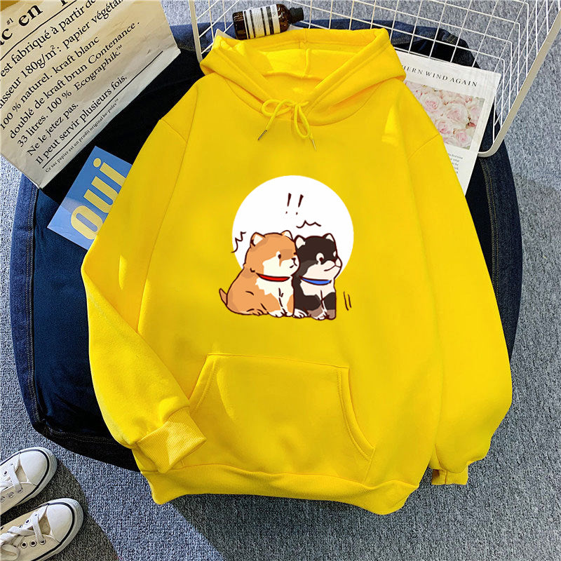Women's hoodie with cute dog design Chic & Stil