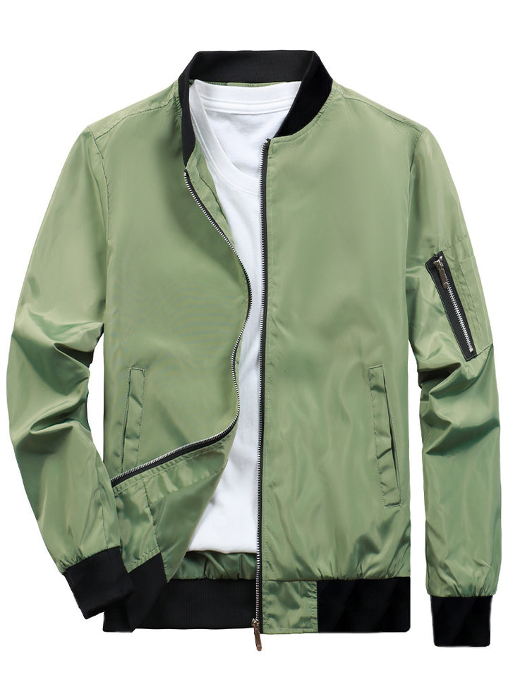 Sporty bomber jacket for men with practical zip pockets Lune London