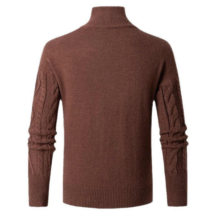 Men's knit jacket with nice cable patterns Lune London