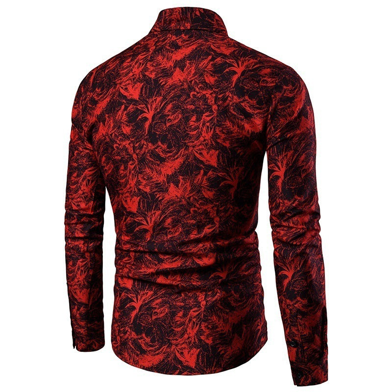 Shirt for men with creative floral pattern Lune London