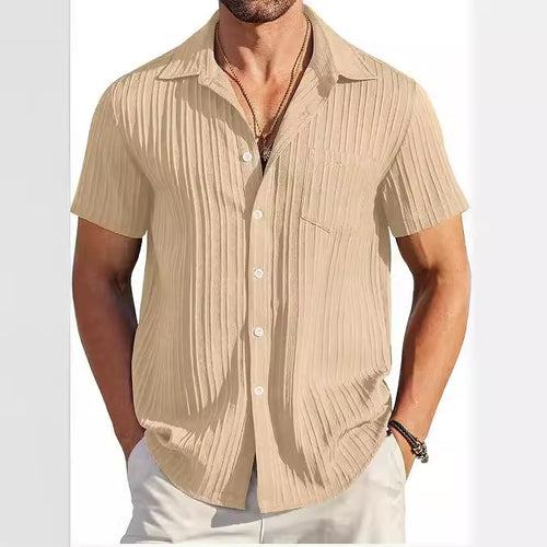 Structured short sleeve beach shirt for men Lune London