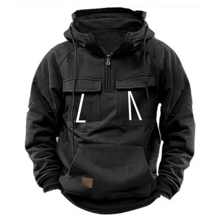 Men's casual hooded sweatshirt with pockets and modern fit Lune London