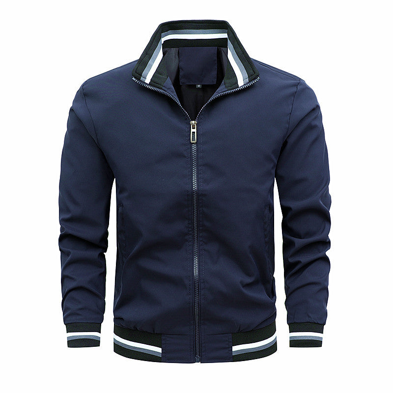 Men's sporty leisure jacket with modern stand-up collar Lune London
