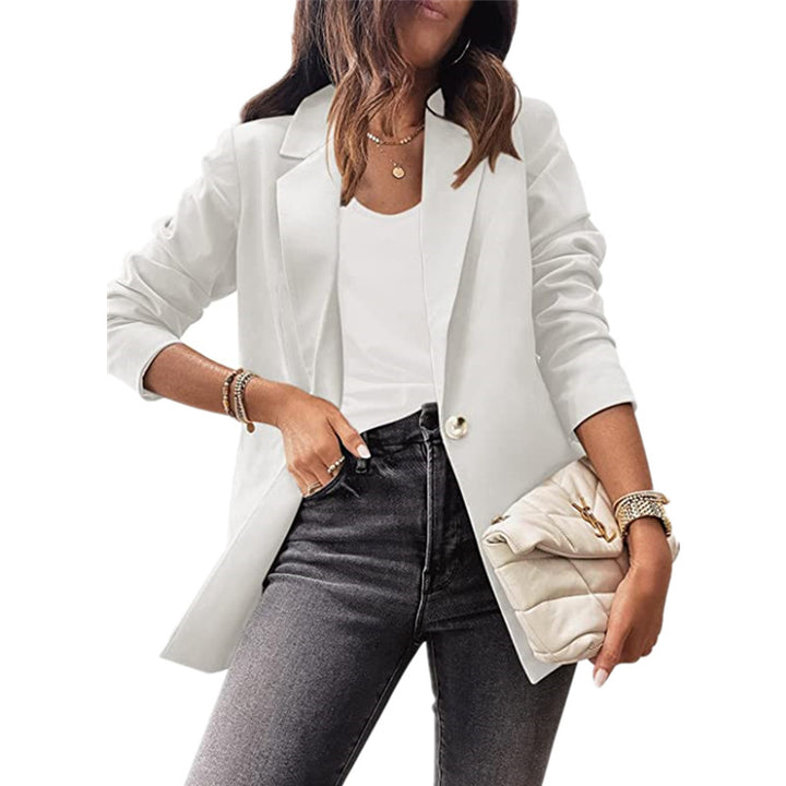 Elegant women’s jacket with original cut and discreet button details Lune London