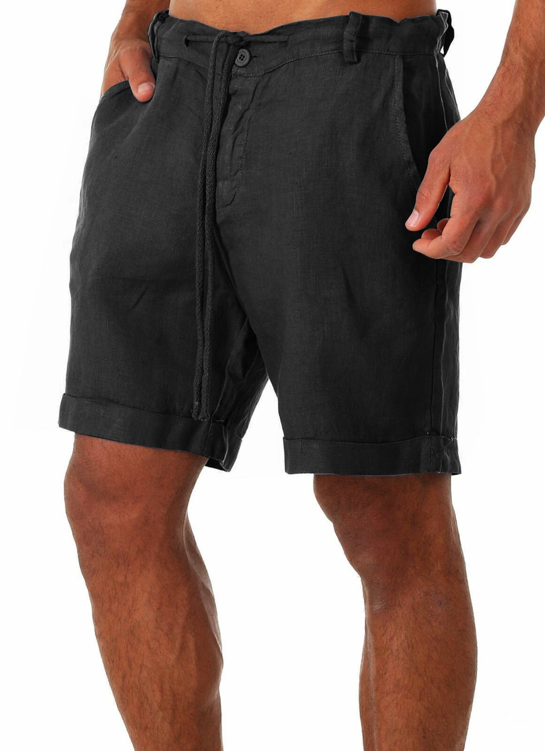 Casual linen shorts for men with adjustable waist and practical pockets Lune London