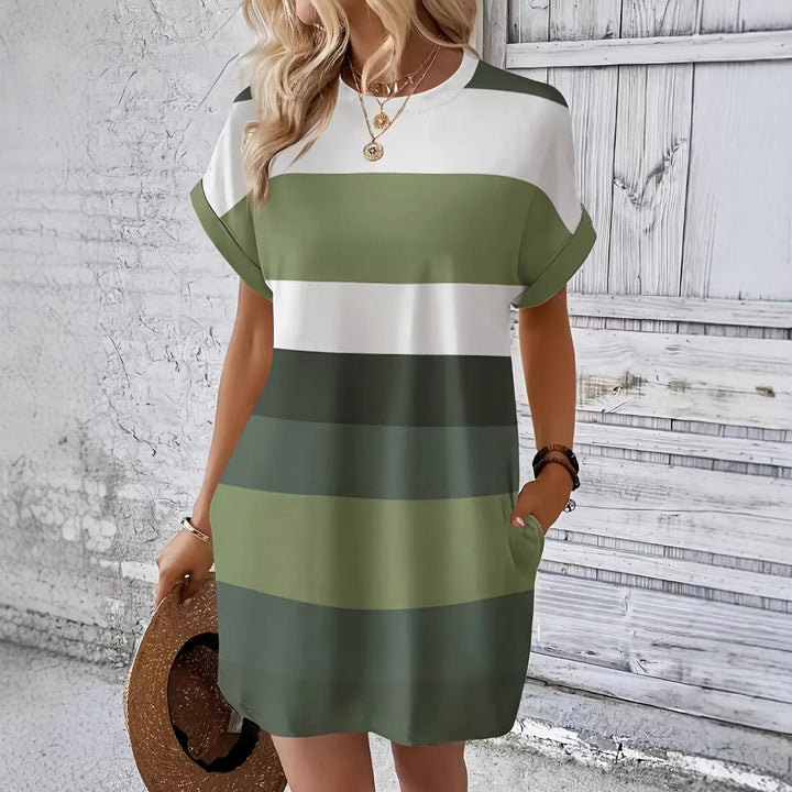 Casual dress for women with trendy striped pattern Lune London
