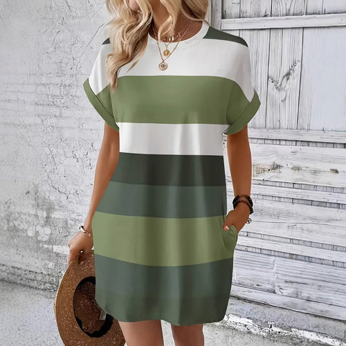 Casual dress for women with trendy striped pattern Lune London