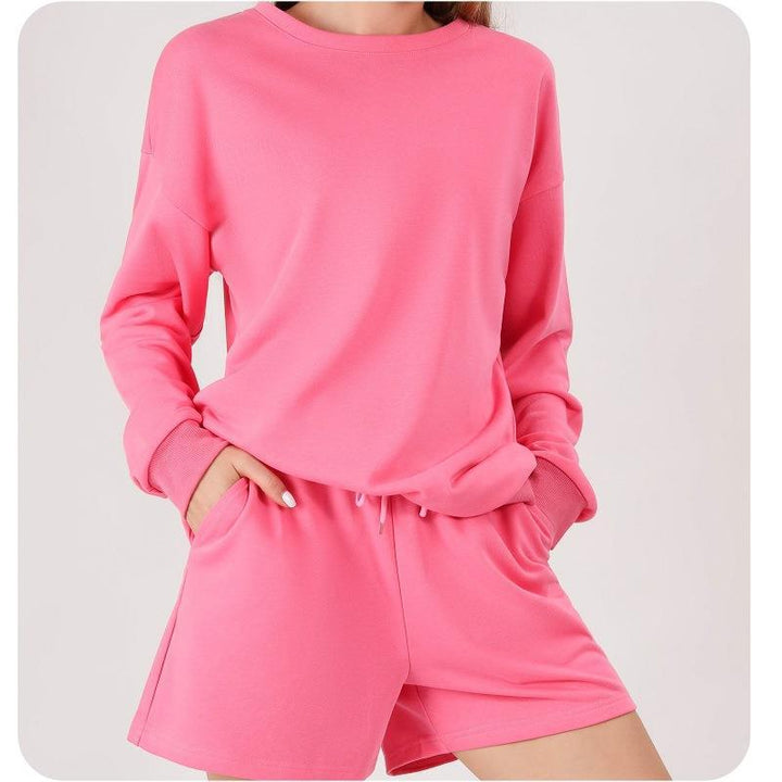 Ladies Chic and Stylish Casual Set with Short and Long Sleeves