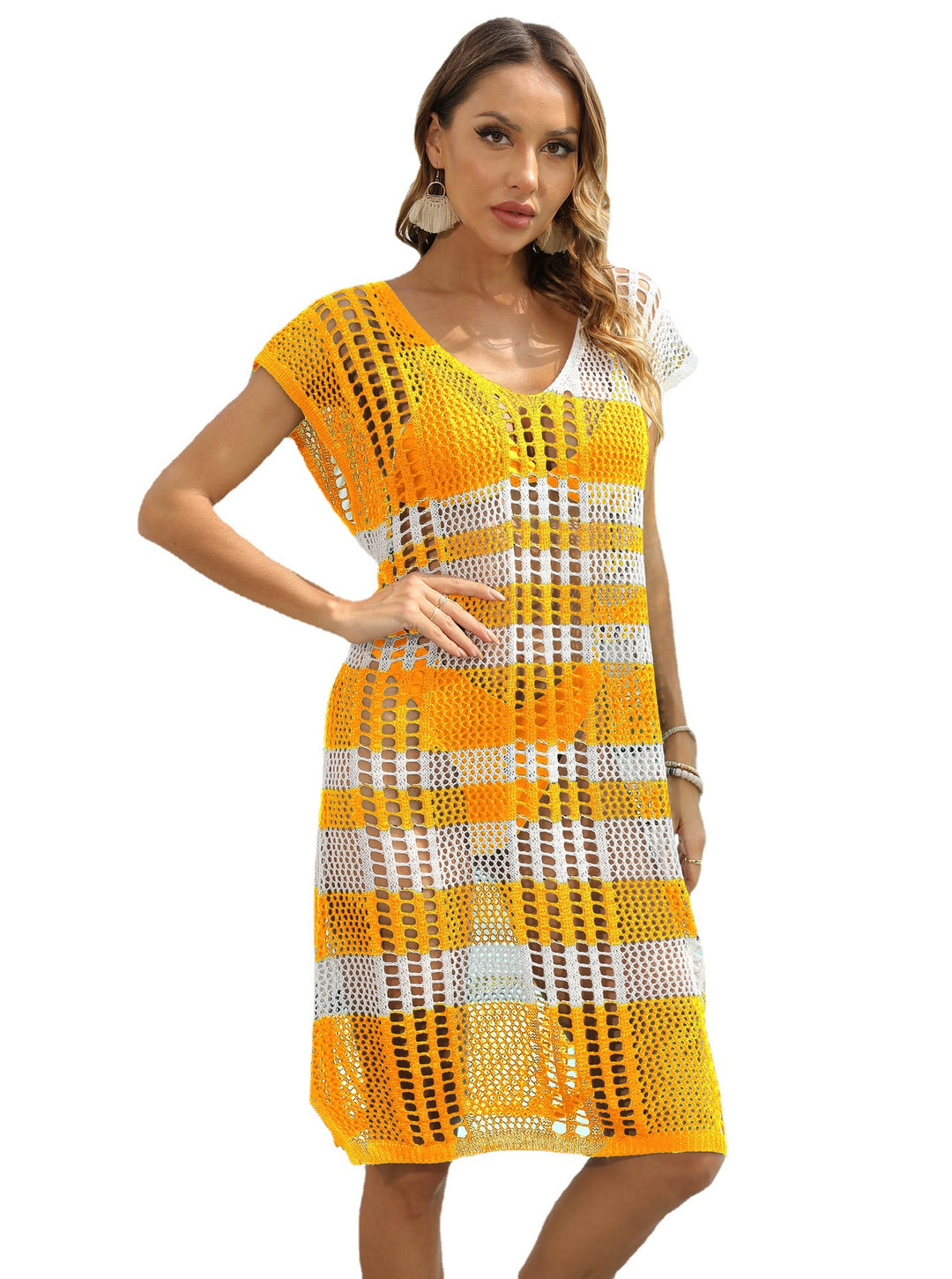 Women Stylish Crochet Cover Dress Lune London