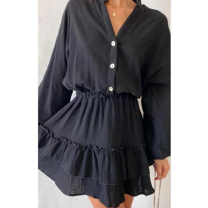 Robe-blouse pour femmes avec détails froncés et coupe cintrée Chic & Stil