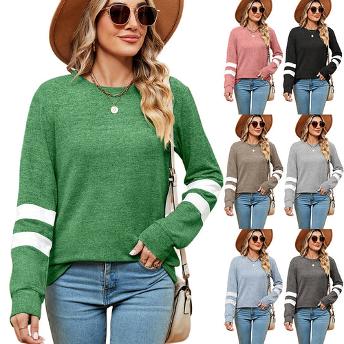 Sporty sweatshirt for women with decorative band details Lune London