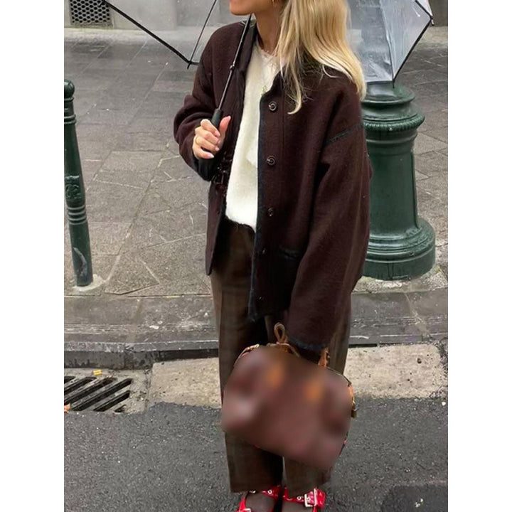 Casual wool jacket for women with pockets and oversized fit Lune London
