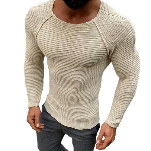 Men's long sleeve knitted shirt with an elegant Lune London structure