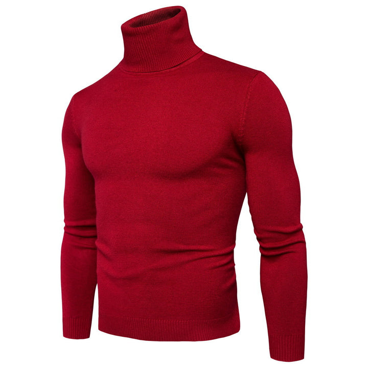 Men's roll neck sweater in fine merino wool Lune London